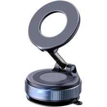 Eco Lounge 360° Döner Başlıklı Vakumlu Emişli Manyetik Telefon Tutucu – Güçlü Mıknatıslı, Iz Bırakmaz