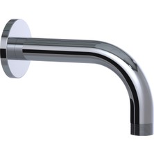 DUXXA Ankastre Duş Borusu Duvardan 15CM SS304 Paslanmaz Çelik Kromaj Ø20*1,2mm