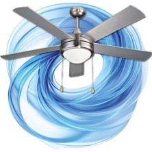 Rubenis RBT525 Slv 52 Inç 150W Armatürlü Glob Tavan Vantilatörü