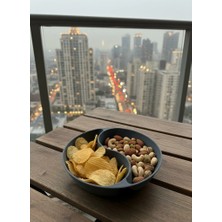 Eco Lounge Gri Çerezlik Kase Seti Modern Bölmeli Sunum Tasarımı