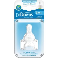 Beta Moda Hub Dar Ağız 2.evre 2'li Silikon Biberon Emziği