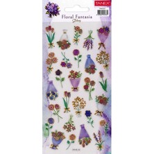 Taneks Tanex Kıds TNX-5127 Dekotarif Etiketler - Kabartmalı Floral Fantasıa 8 - 1 Adet