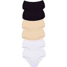 İlk El Grup Ieg™ 6 Adet Tutku Kadın Yüksek Bel Bato Kalın Lastik Külot S15