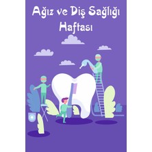 Deko Gonya Ağız ve Diş Sağlığı Haftası Fotoğraf Panosu Branda 100X150