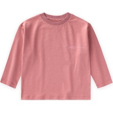 Cigit Sloganlı Uzun Kollu T-Shirt 2-10 Yaş K Pembe