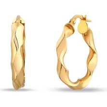 Şehrin Kuyumcusu Altın Halka Küpe