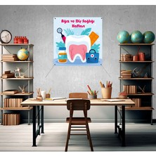 Deko Gonya Ağız ve Diş Sağlığı Haftası Fotoğraf Panosu Branda 100X100