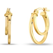 Şehrin Kuyumcusu Altın Halka Küpe