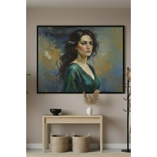Safir Design Modern Sanat Kadın Portresi Çerçeveli Tablo