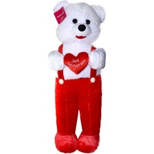 Beta Moda Hub 1075KR Tulumlu Ayı Kırmızı 75 cm