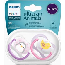 Philips Avent Ultra Air Animals 2li Emzik 0-6 Ay - Kız