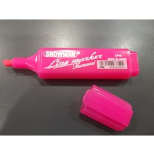 Snowman Fosforlu Kalem Pembe Doldurulabilir Lp-10