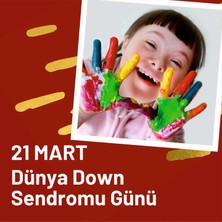 Deko Gonya 21 Mart Dünya Dowm Sendromu Farkındalık Günü Fotoğraf Panosu Branda 100X100