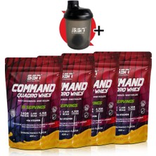 SSN Sports Style Nutrition Ssn Command Quadro Whey 30 gr x 60 Sachets 1800 gr Mıx 6(Muz-Muz)
