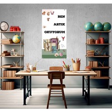 Deko Gonya Ben Artık Okuyorum Fotoğraf Panosu Branda 100X200