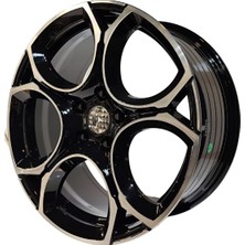 Expoler Jant 4 Adet EXP-HVW0034 8*18 5*112 ET45 57.1 Black Mack Jant (Takım)