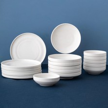 Emsan Alfa 18 Parça Yemek Takımı Beyaz