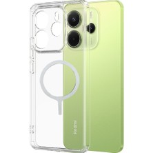 FitCase Xiaomi Redmi Note 14 4g Kılıf Combo Seri Magsafe Özellikli Sararmaz Sert Şeffaf Kapak