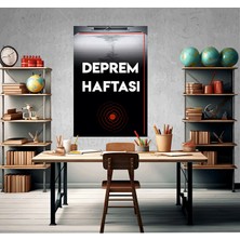 Deko Gonya Deprem Haftası Fotoğraf Panosu Branda 100X150
