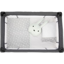 Sema Baby 6 Parça Lüks Park Yatak Bebek Uyku Seti - Happy Rabbit