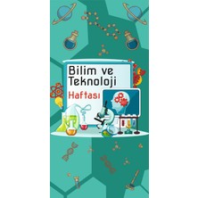 Deko Gonya Bilim ve Teknoloji Haftası Fotoğraf Panosu Branda 100X200