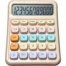 Milky Ada Toys Pastel Renkli Hesap Makinası 12 Haneli Otomatik Kapanan Aaa Pil ve ile Çalışma Hafızalı Işlem