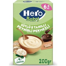 Beta Moda Hub Sütlü 8 Tahıllı Peynirli Pekmezli Kaşık Mama 200 gr