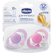 Chicco 2 Li Physio Kauçuk Emzik 12 Ay+ Kız