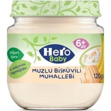 Beta Moda Hub Muzlu Bisküvili Muhallebi Kavanoz Mama 120 gr