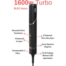 Sinbo SHD-1720 - Volumair 5 In 1 Katlanabilir  Saç Kurutma ve Şekillendirme Sistemi