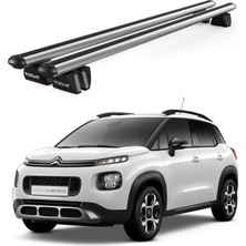 Today Auto Pençe Citroen C3 Aircross SUV(2018 ve Sonrası) Uyumlu Gri Ara Atkı Port Bagaj Tavan Barı