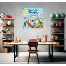 Deko Gonya Dünya Çocuk Hakları Günü  - Her Çocuk Değerlidir Temalı Fotoğraf Panosu Branda 100X100