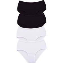 İlk El Grup Ieg™ 4 Adet Tutku Kadın Yüksek Bel Bato Kalın Lastik Külot S4