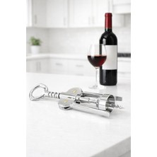 Bev Kitchen Profesyonel Pratik Çelik Tirbuşon Mantar Kapak Açacağı Tirbüşon Türbişon Tirbişon