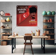 Deko Gonya 19 Eylül Gaziler Günü Fotoğraf Panosu Branda 100X100