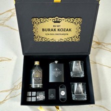 Hediyemen Özel Isim Yazılı Premium Kutulu Viski Bardağı Seti