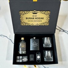 Hediyemen Kişisel Gravürlü Premium Viski Bardağı ve Matara Koleksiyonu