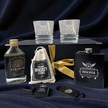 Hediyemen Kişisel Gravürlü Premium Viski Bardağı ve Aksesuar Kutusu