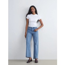 LC Waikiki Indigo Wideleg Kadın Jean Pantolon