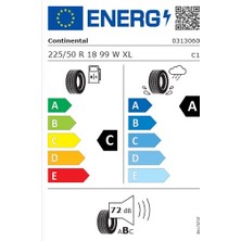 Continental Premiumcontact 7 225/50R18 99W Xl Fr 4x4 Yaz Lastiği (Üretim Yılı: 2025)