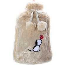 Es Dekor Dogs Bej Peluş Sıcak Su Torbası Kişisel Bakım Sağlık