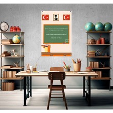 Deko Gonya Türk Harflerinin Kabulü Fotoğraf Panosu Branda 100X150