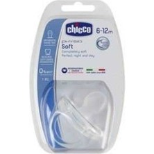Chicco Physio Soft Silikon Emzik 6-12 Ay - Şeffaf Kauçuk Materyal ile Yumuşak Özellik