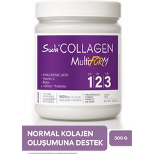 Suda Collagen Multiform Toz Takviye Edici Gıda - 300 gr, Kolajen, Probiyotik, Hyaluronik Asit, C Vitamini ve Biotin