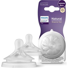 Philips Avent Natural Response Kauçuk Biberon Emziği 5 Numara 6 Ay+ 2'li Paket