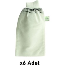 Kelebek Hamam Beyaz Lastikli Banyo Kesesi 6 Adet Standart Malzeme ile Rahat Kullanım