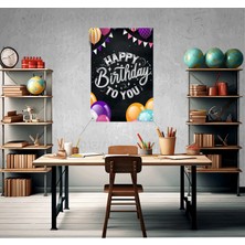 Deko Gonya Happy Birthday - Doğum Günü Temalıfotoğraf Panosu Branda 100X150
