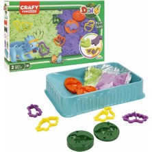 Beta Moda Hub S02003618 Oyun Kum Set Dıno 2X125GR.MOR/YŞL.11PRÇ