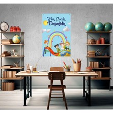 Deko Gonya Dünya Çocuk Hakları Günü  - Her Çocuk Değerlidir Temalı Fotoğraf Panosu Branda 100X150