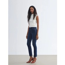 LC Waikiki Indigo Slim Fit Kadın Jean Pantolon